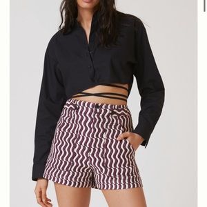 Anthropologie Maeve High Rise A Line shorts